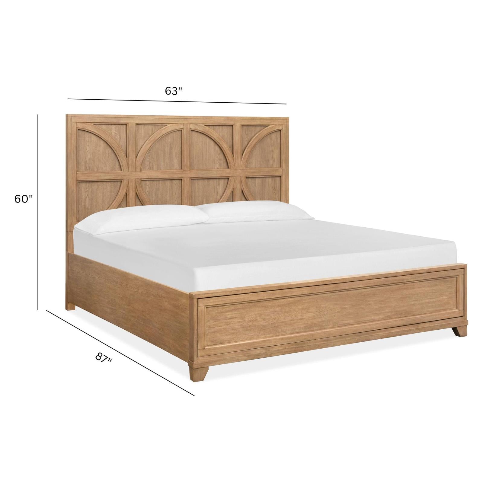 Magnussen Home Coventry Honey Wheat Panel Bed