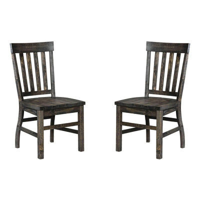 Magnussen Home Bellamy Peppercorn Side Chair Set of 2