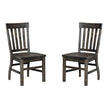 Magnussen Home Bellamy Peppercorn Side Chair Set of 2