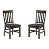 Magnussen Home Bellamy Peppercorn Side Chair Set of 2