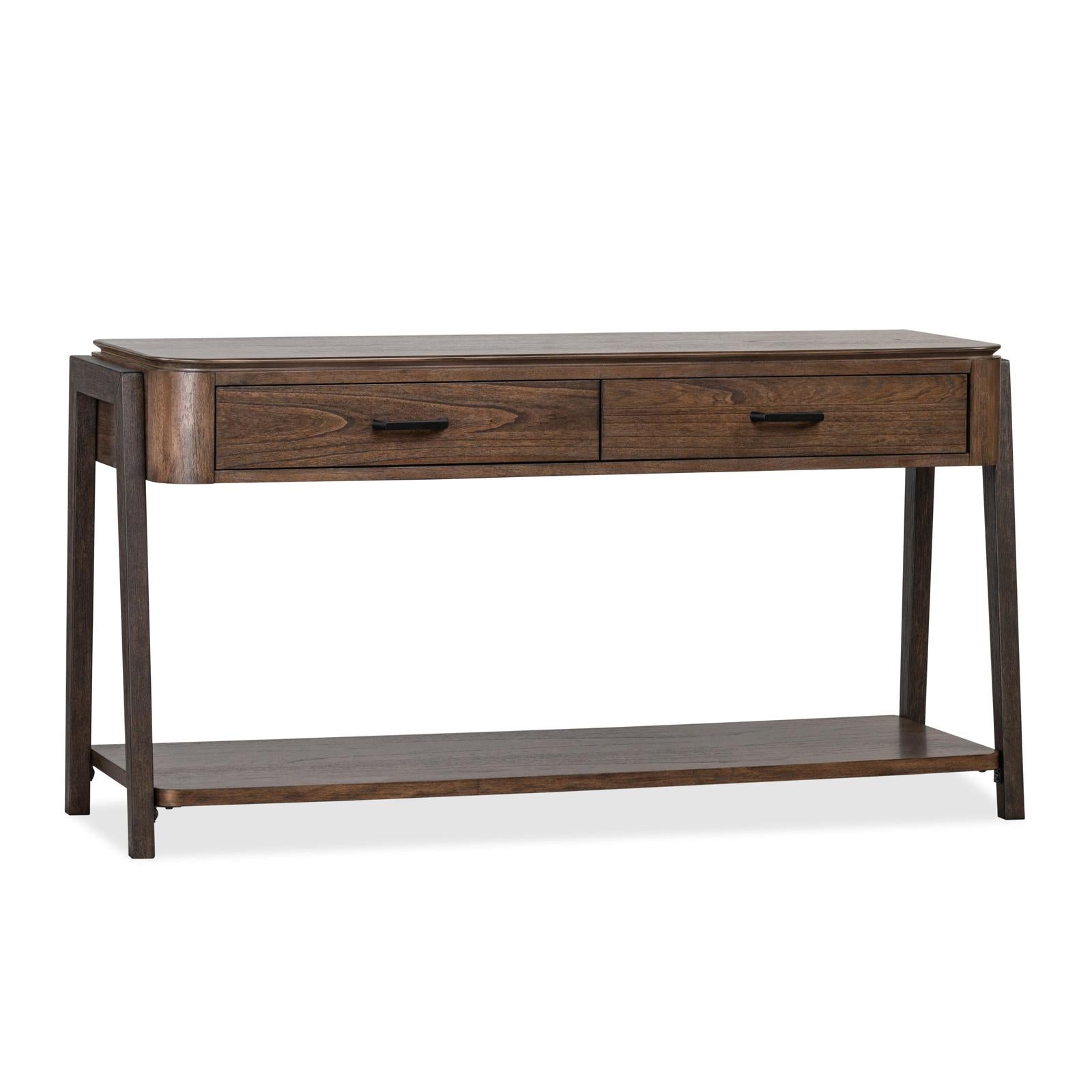 Magnussen Home Hallie Milk Chocolate & Dark Chocolate Rectangular Sofa Table