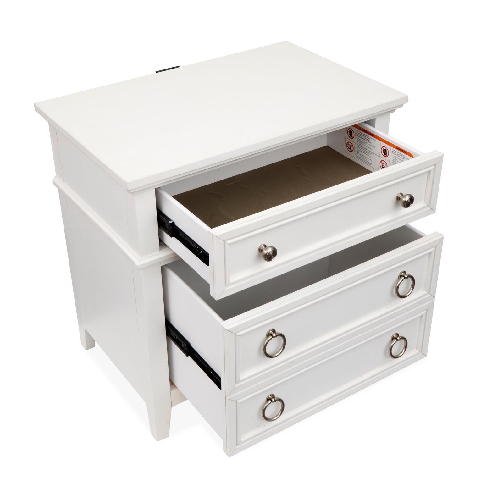 Magnussen Home Juniper Hill Whisper White Drawer Nightstand