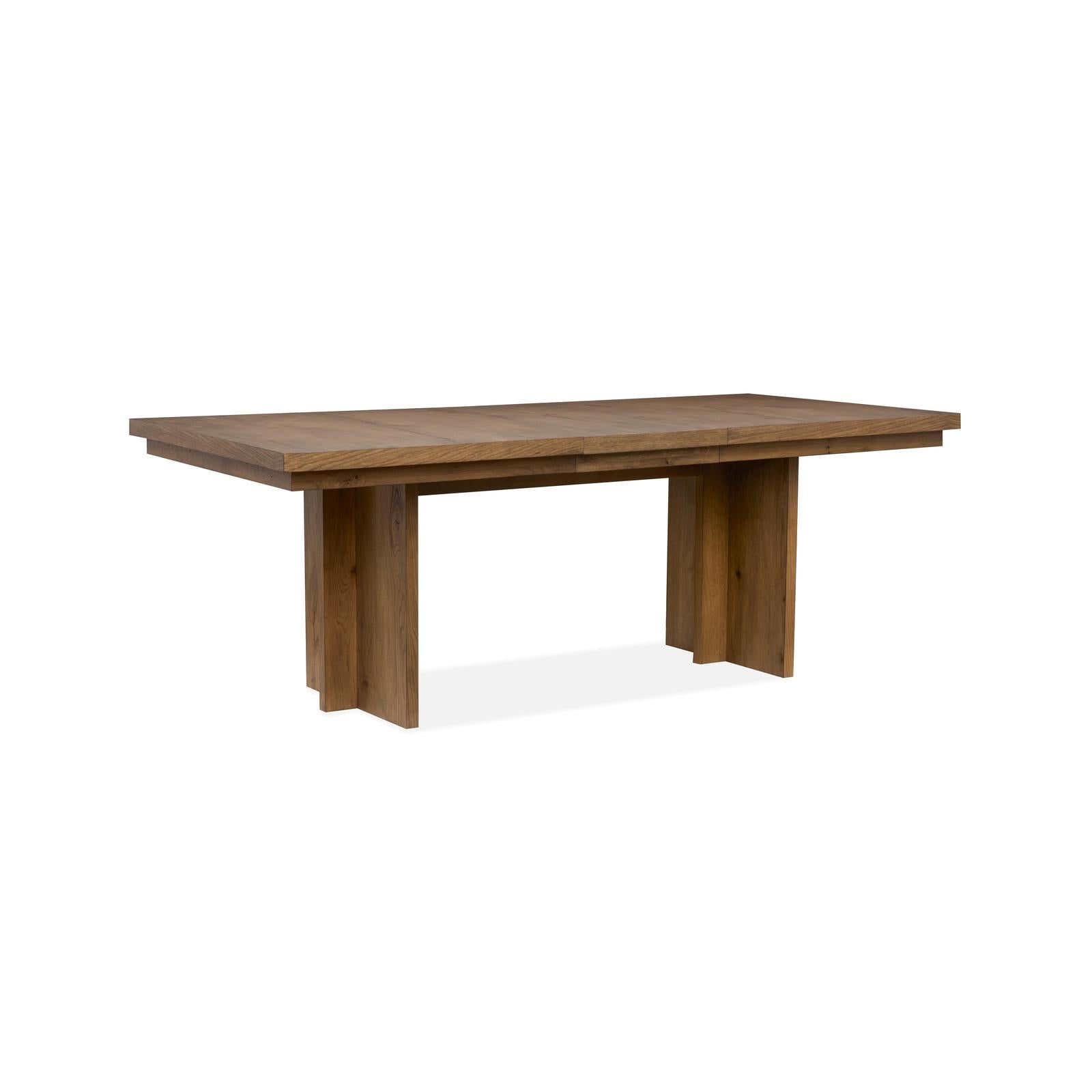 Magnussen Home Marcel Harvest Brown Extendable Trestle Dining Table