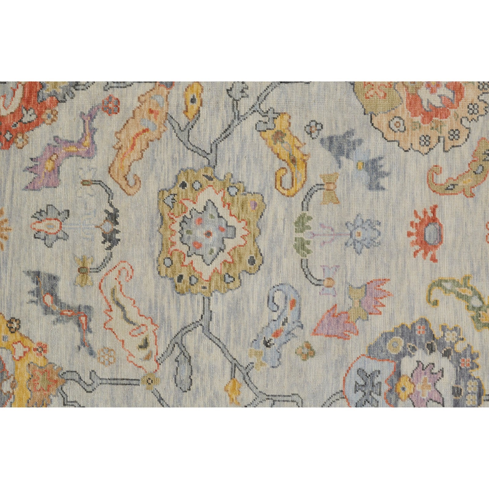 Feizy Karina 6793F Traditional Persian in Gray/Yellow/Red