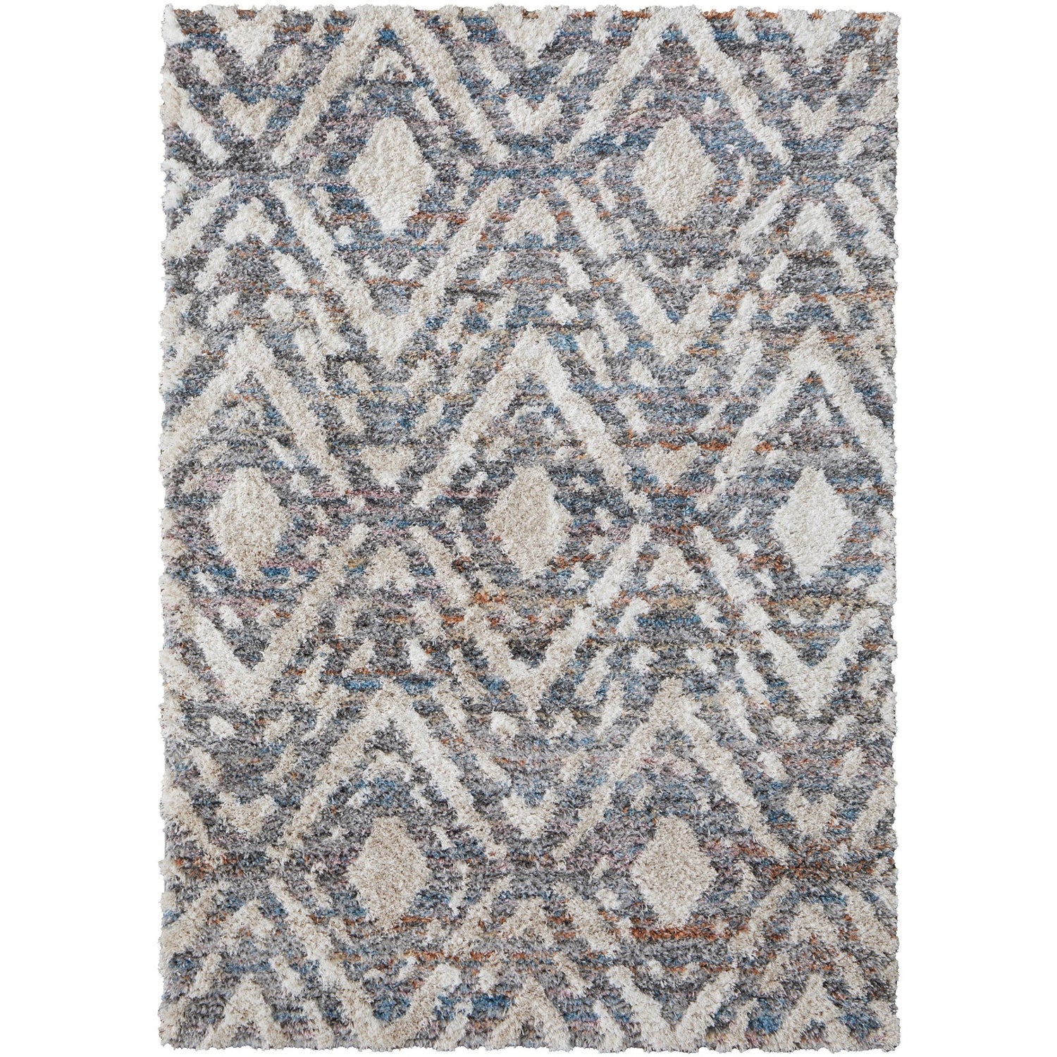 Feizy Mynka 39IAF Transitional Diamond in Ivory/Gray/Taupe