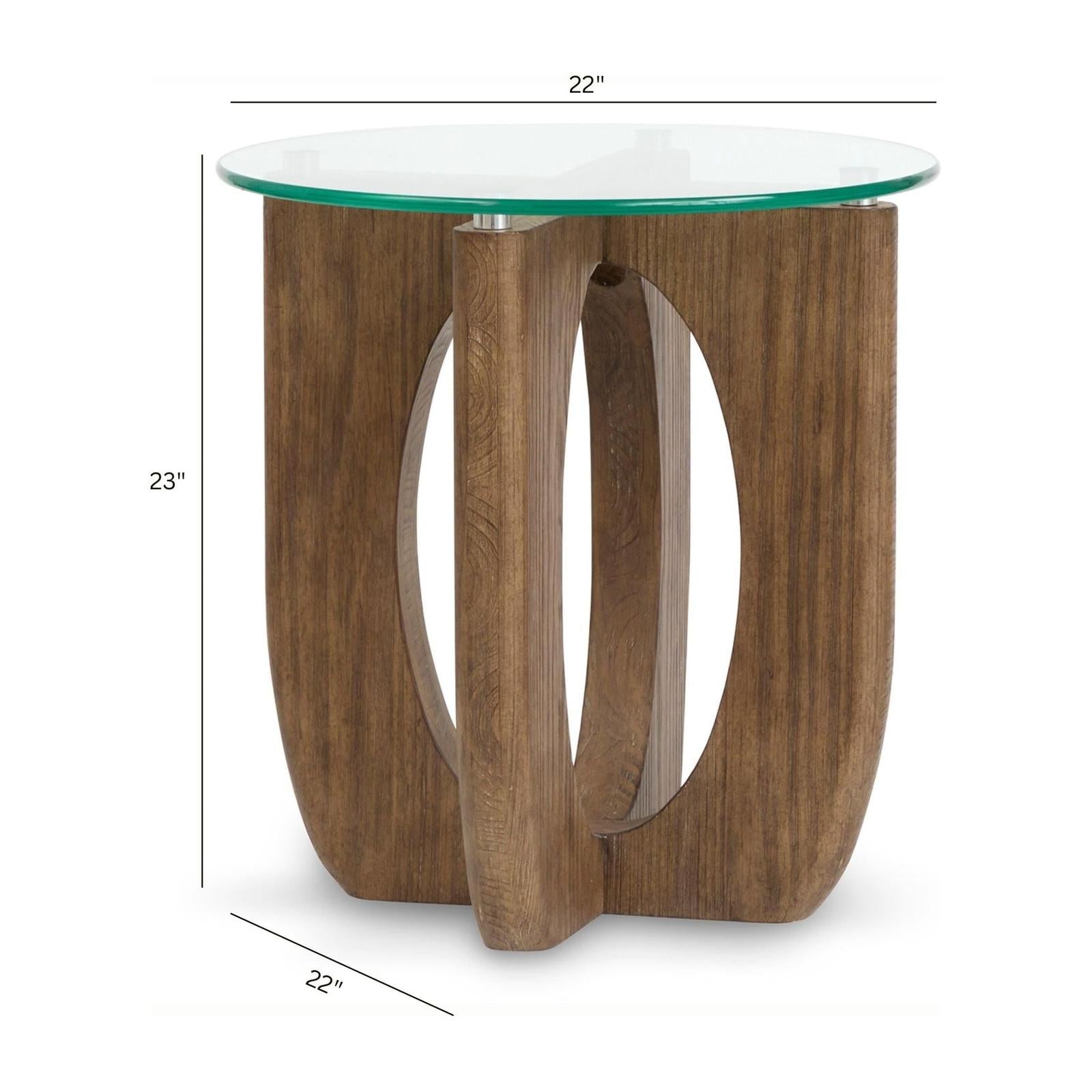 Magnussen Home Lainey Almond Round End Table