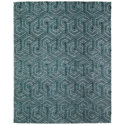 Feizy Colton 8A57F Modern Geometric Rug in Blue