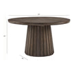 Magnussen Home Kavanaugh Weathered Kona Brown Extendable Round Dining Table
