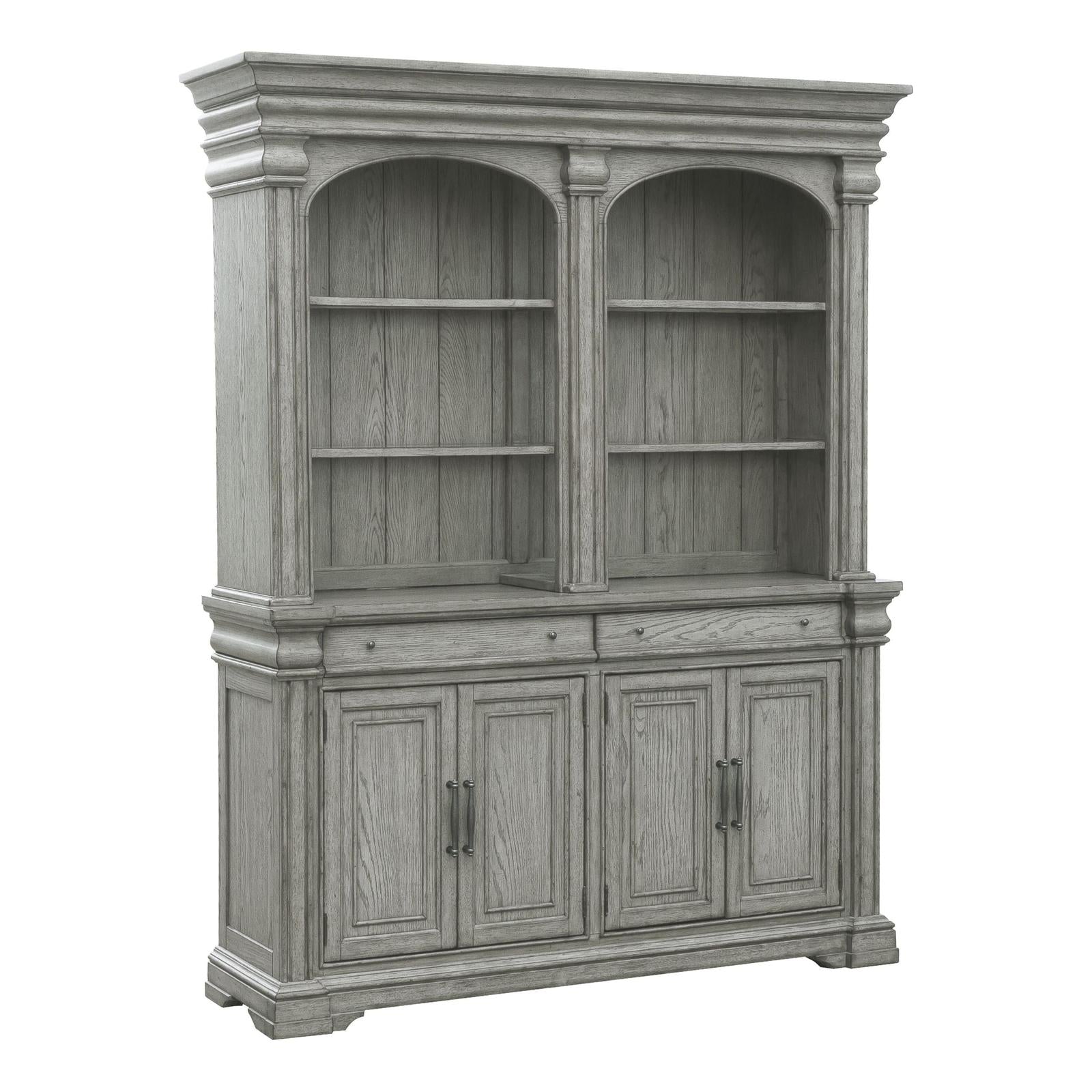 Pulaski Madison Ridge Bluff Grey Server With Hutch