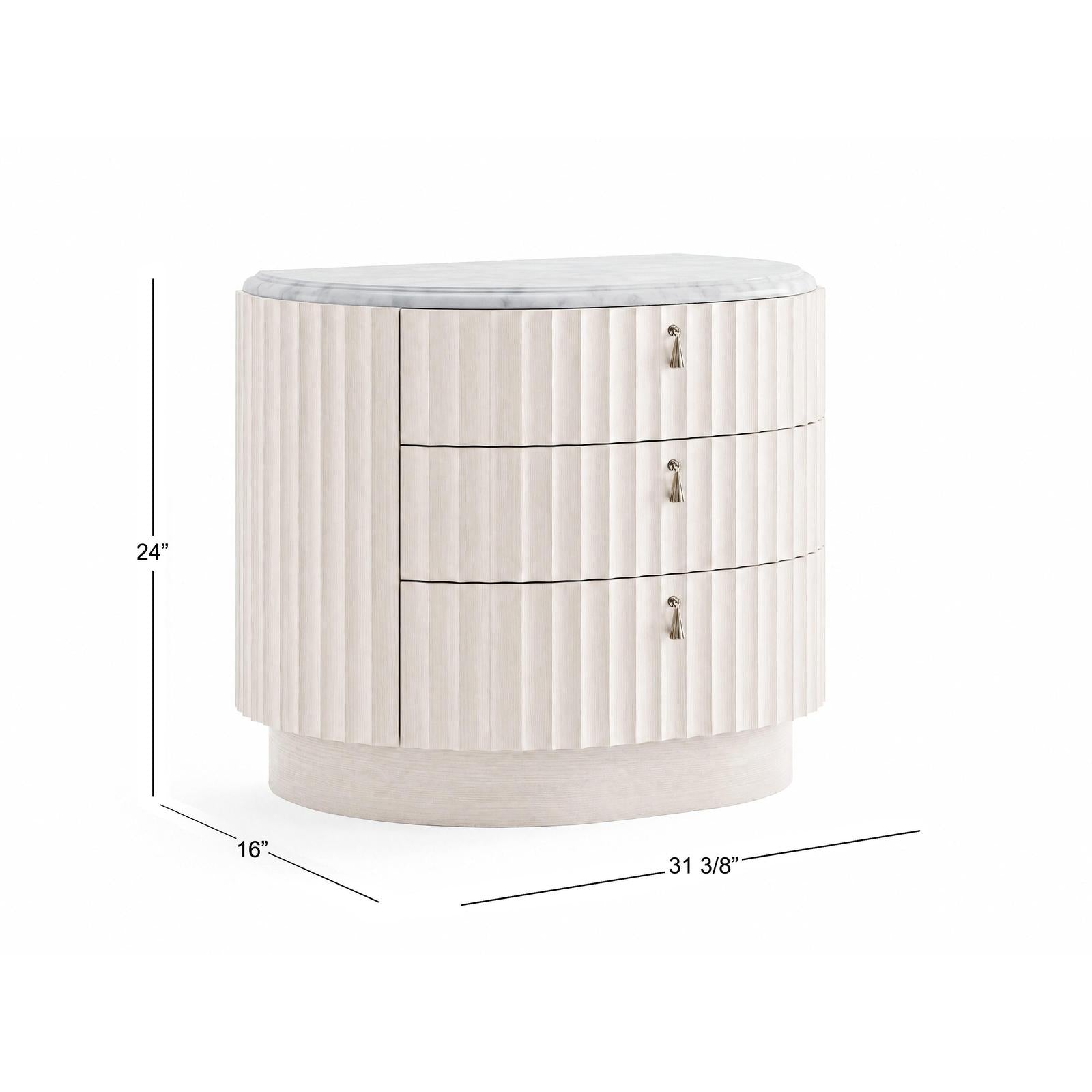 Pulaski Furniture Vivienne Whisper White Drawer Nightstand