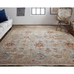 Feizy Leylan 0583F Transitional Floral & Botanical in Brown/Tan/Gray