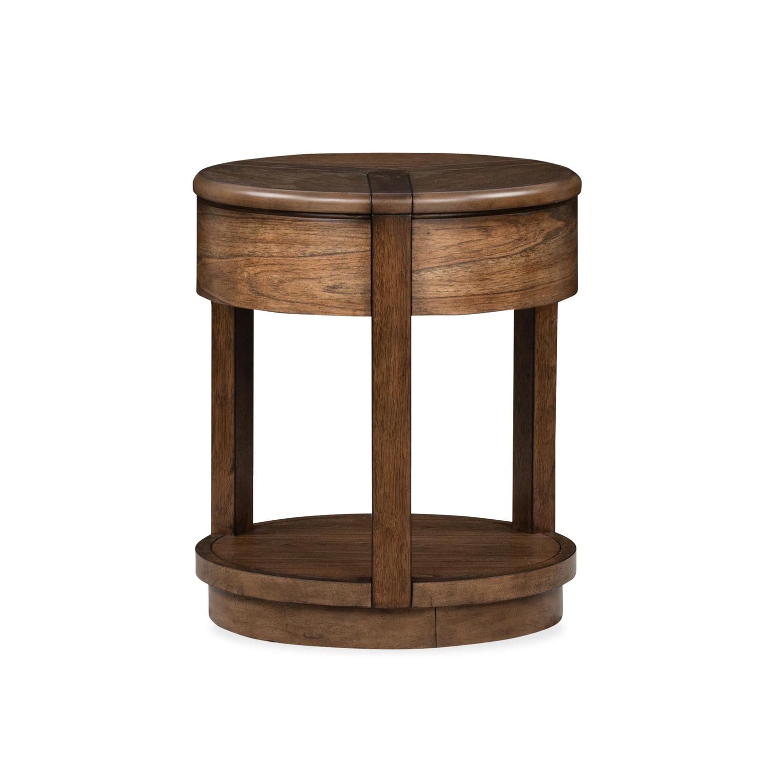 Magnussen Home Connolly Brown Drawer End Table