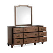 Salt Life Home Sugar Mill Spiced Rum Drawer Dresser with Shaped Mirror