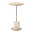 Michael Amini Lotus Bay Chairside Table - Sand
