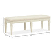 Magnussen Home Newport Alabaster Bench
