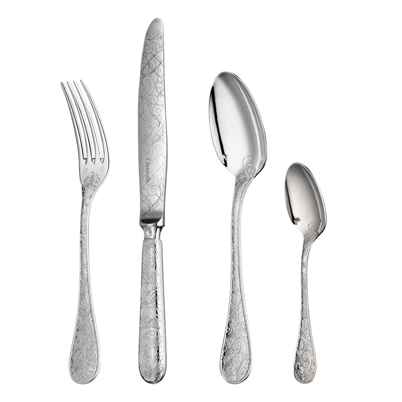 Christofle Jardin d'Eden Silver Plated Cutlery Set