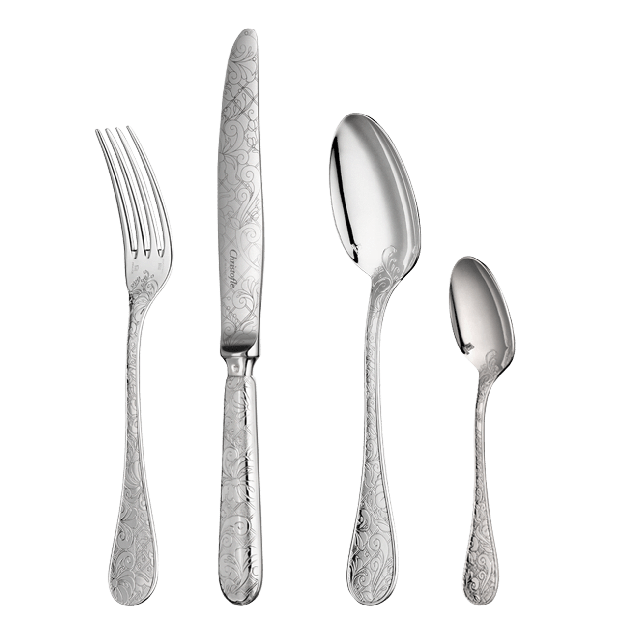 Christofle Jardin d'Eden Silver Plated Cutlery Set