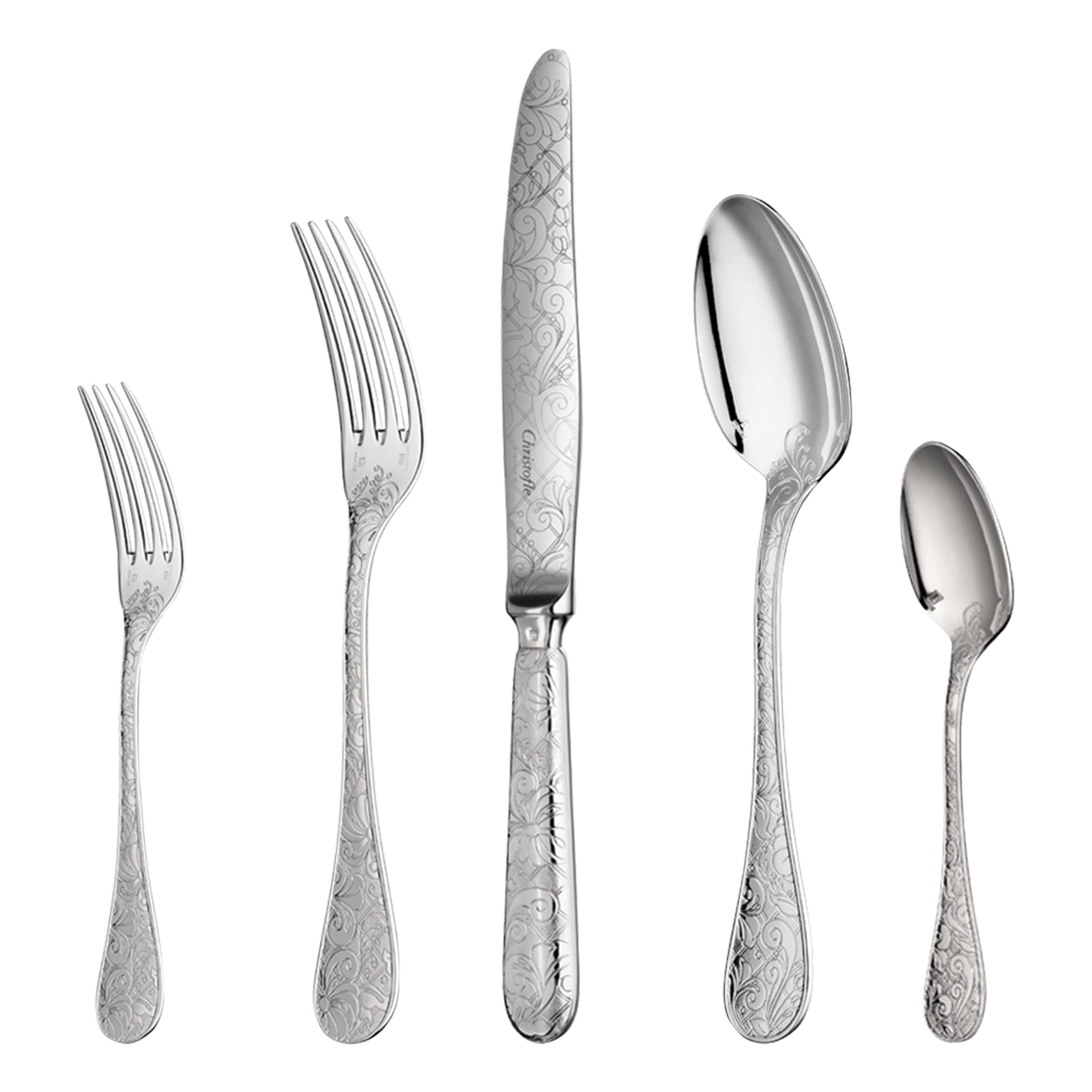 Christofle Jardin d'Eden Silver Plated Cutlery Set
