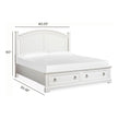 Magnussen Home Kingston Whisper White & Cerused Nutmeg Bed