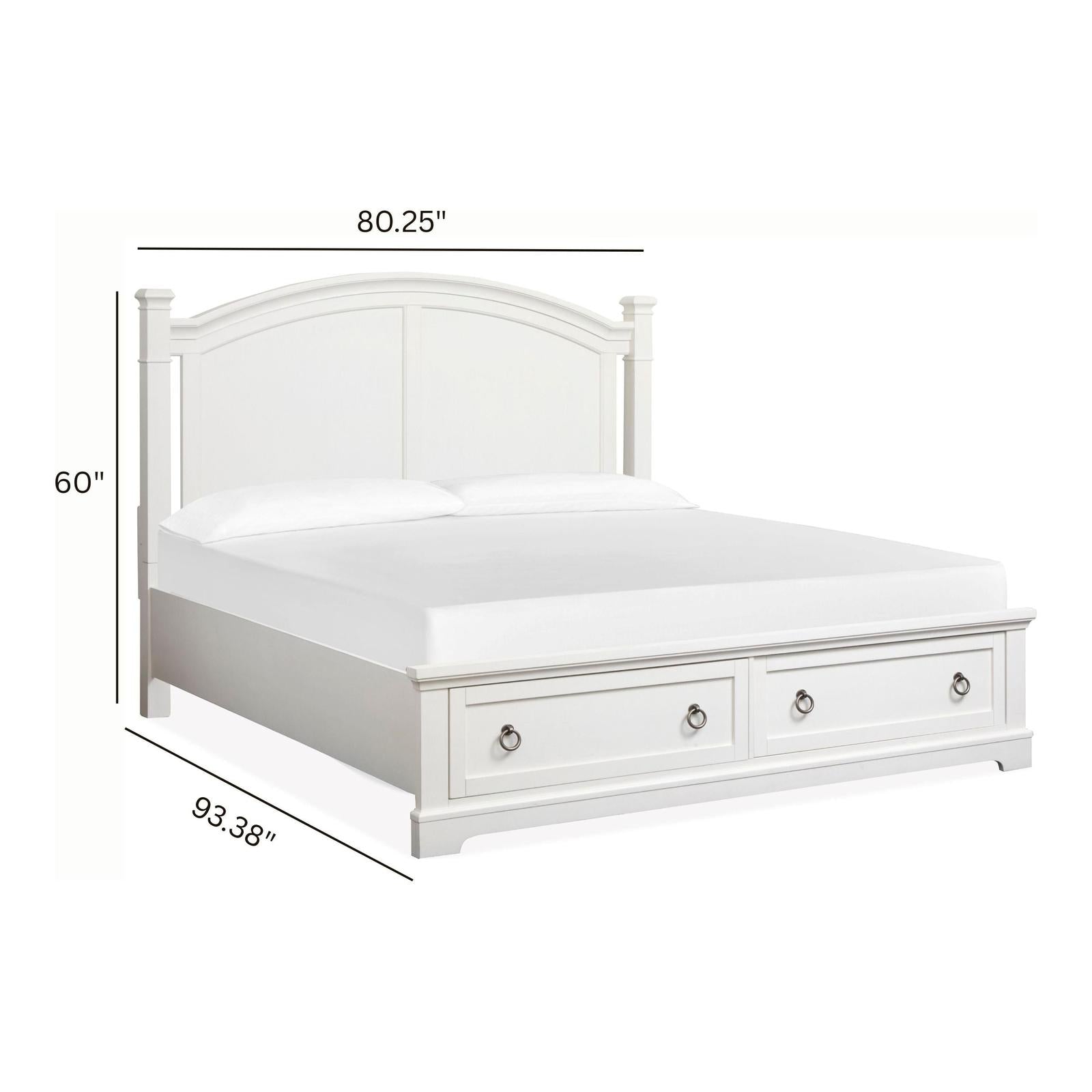 Magnussen Home Kingston Whisper White & Cerused Nutmeg Bed