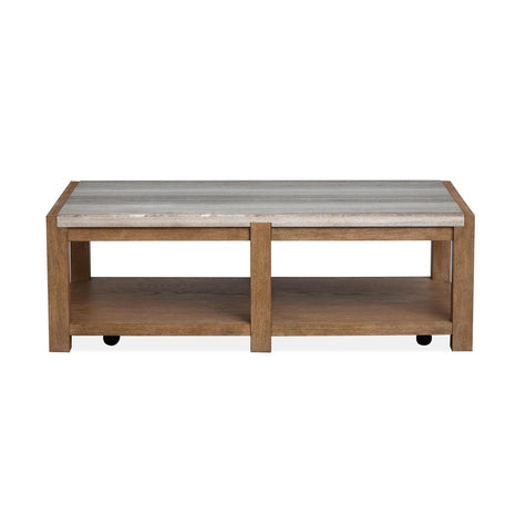 Magnussen Home Plum Creek Rectangular Cocktail Table With Casters