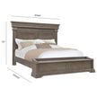 Pulaski Furniture Madison Ridge Natural Bark Bed With Chest Footboard