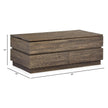 Magnussen Home Baisden Tobacco Lift Top Rectangular Cocktail Table With Casters