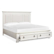 Magnussen Home Kingston Whisper White & Cerused Nutmeg Bed