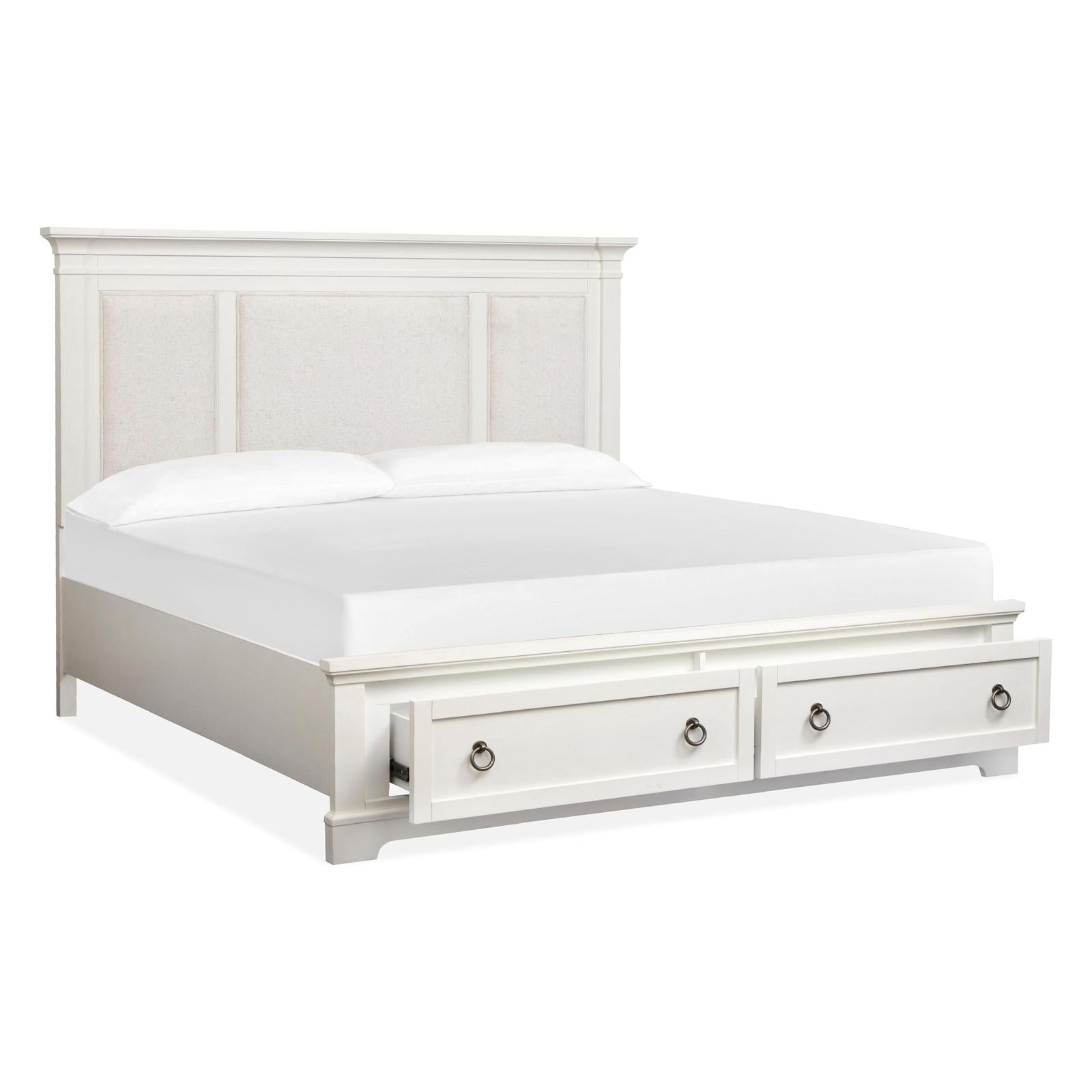 Magnussen Home Kingston Whisper White & Cerused Nutmeg Bed