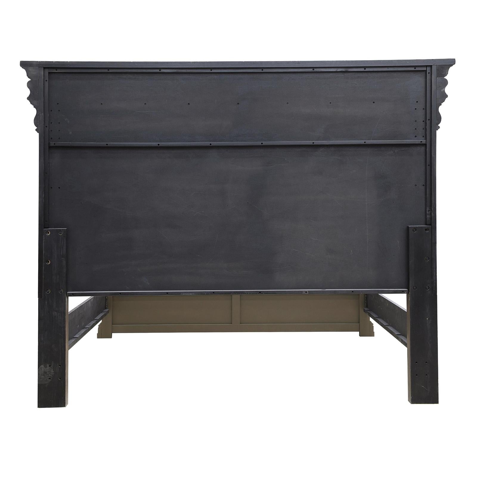 Pulaski Furniture Madison Ridge Natural Bark Bed With Chest Footboard