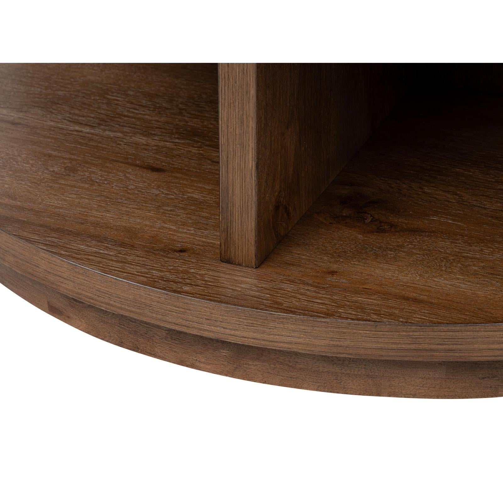 Magnussen Home Oswald Brown Round Cocktail Table