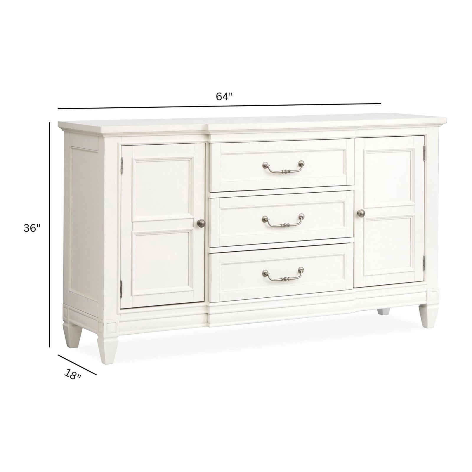 Magnussen Home Willowbrook Egg Shell White Buffet