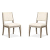 Magnussen Home Braelyn Dorian Grey Upholstered Side Chair Set of 2