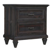 Magnussen Home Calistoga Weathered Charcoal Drawer Nightstand