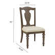 Pulaski Furniture Saddle Creek Timber Brown Wood Back Side Chair Two Pack