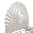 Michael Amini Fantosini King Fan Bed - Silver Leaf