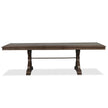 Magnussen Home Jubilee Brown Extendable Trestle Dining Table