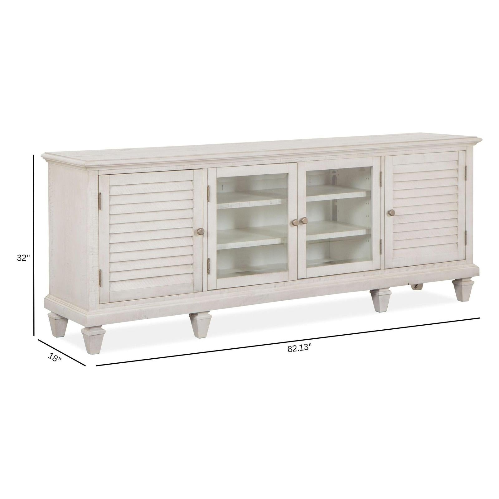 Magnussen Home Newport Alabaster Console
