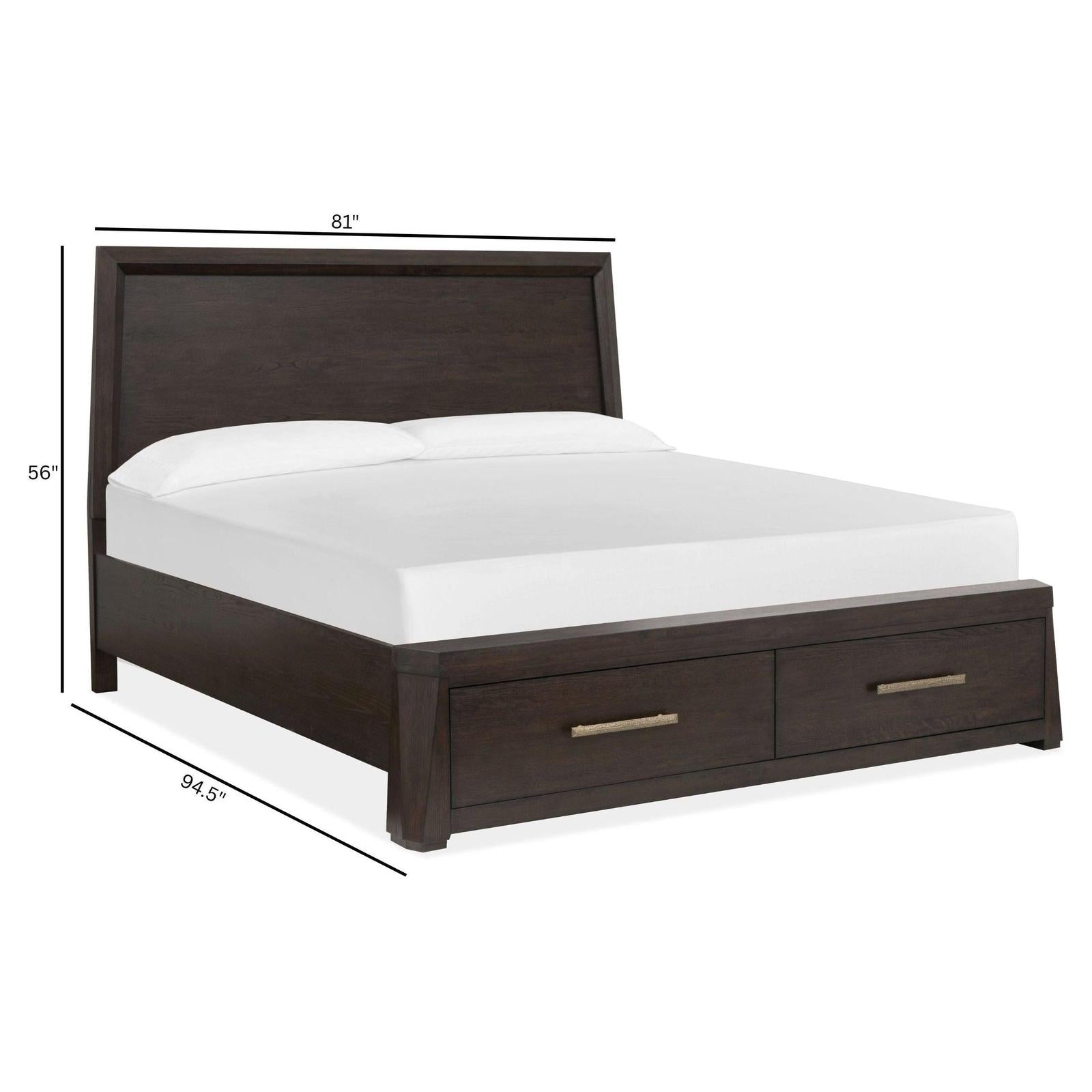 Magnussen Home Tauren Coffee Bean Panel Bed