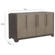 Pulaski Anderson Park Moose Trail And Frontier Brown 4 Door Sideboard