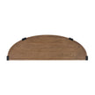 Magnussen Home Kaysen Wallaby And Matte Black Demilune Sofa Table