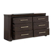 Magnussen Home Tauren Coffee Bean Double Drawer Dresser