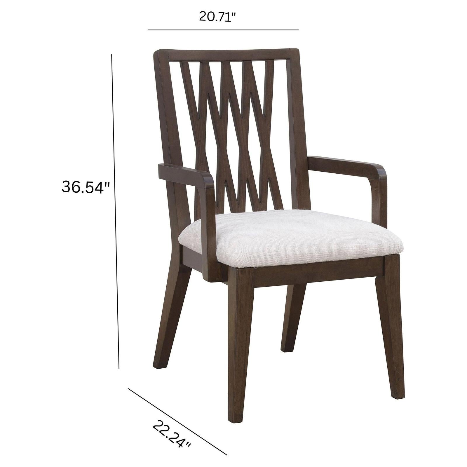 Pulaski Furniture Asher Park Piano Brown Arm Chair Set of 2