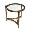 Magnussen Home Cassidy Aged Brass & Volakas Classic Round End Table