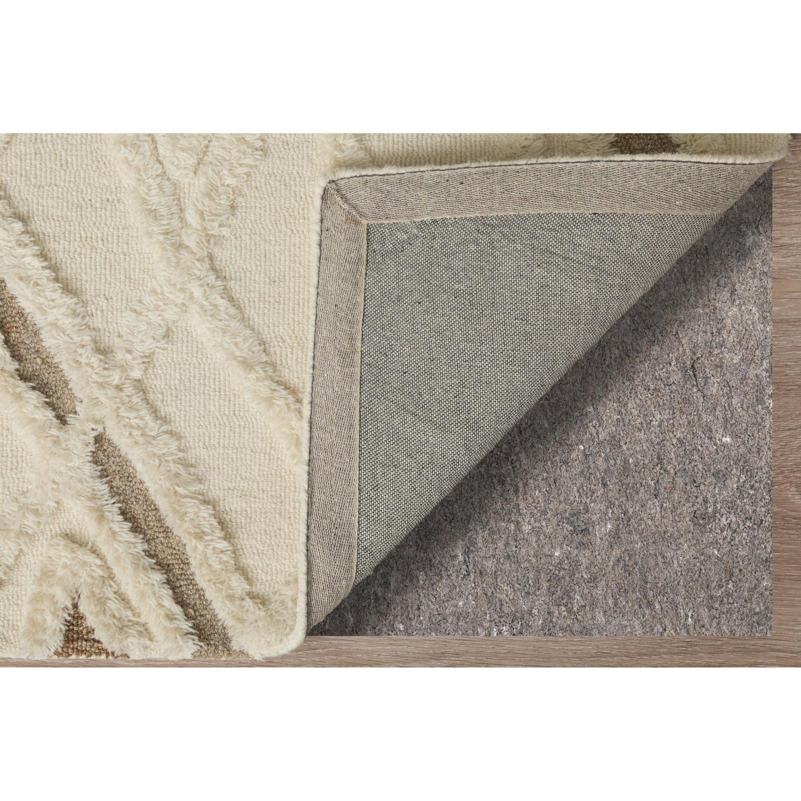 Feizy Anica 8008F Transitional Geometric Rug in Ivory/Taupe/Brown