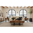 Magnussen Home Prescott Rustic Honey And Distressed Iron Rectangular Cocktail Table