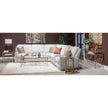 Magnussen Home Lorena Burnished Brass Rectangular Sofa Table