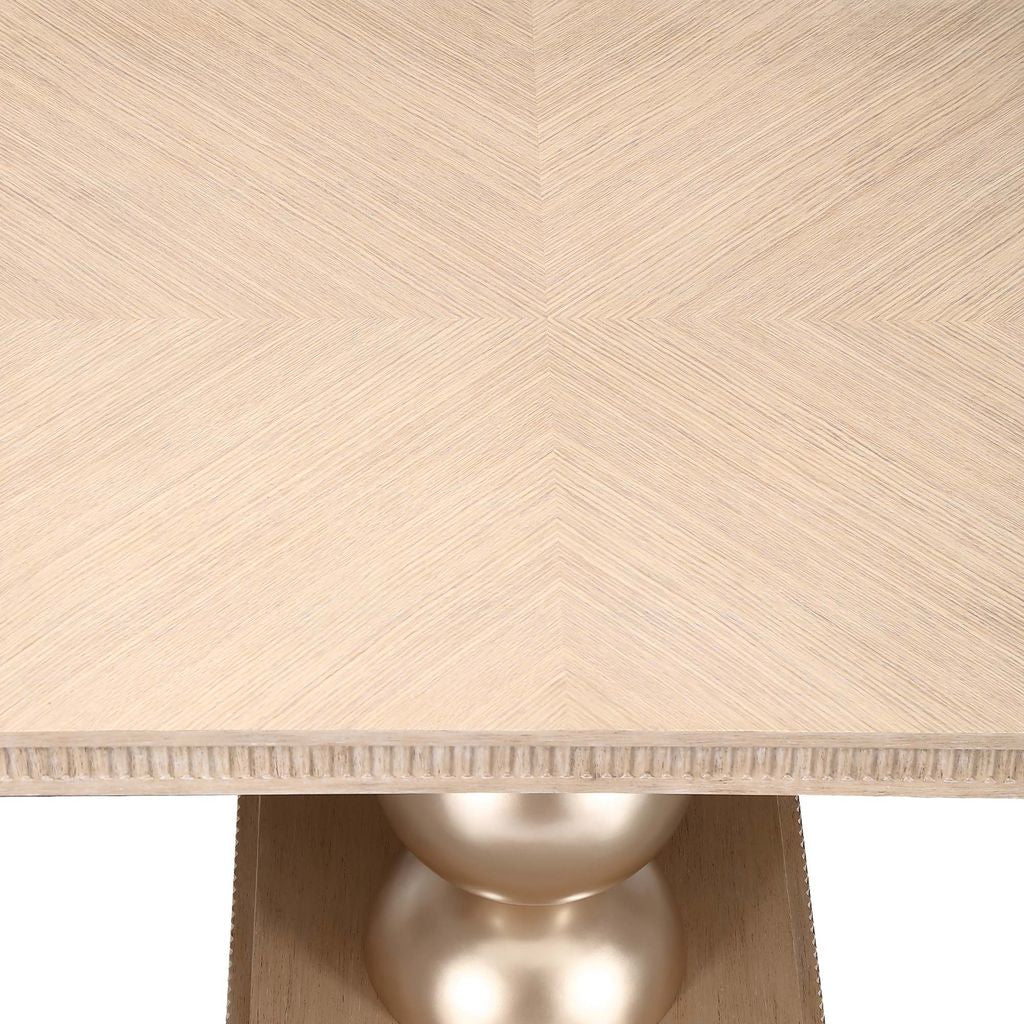 Michael Amini West Kensington Rectangular Dining Table - Sea Salt Caramel