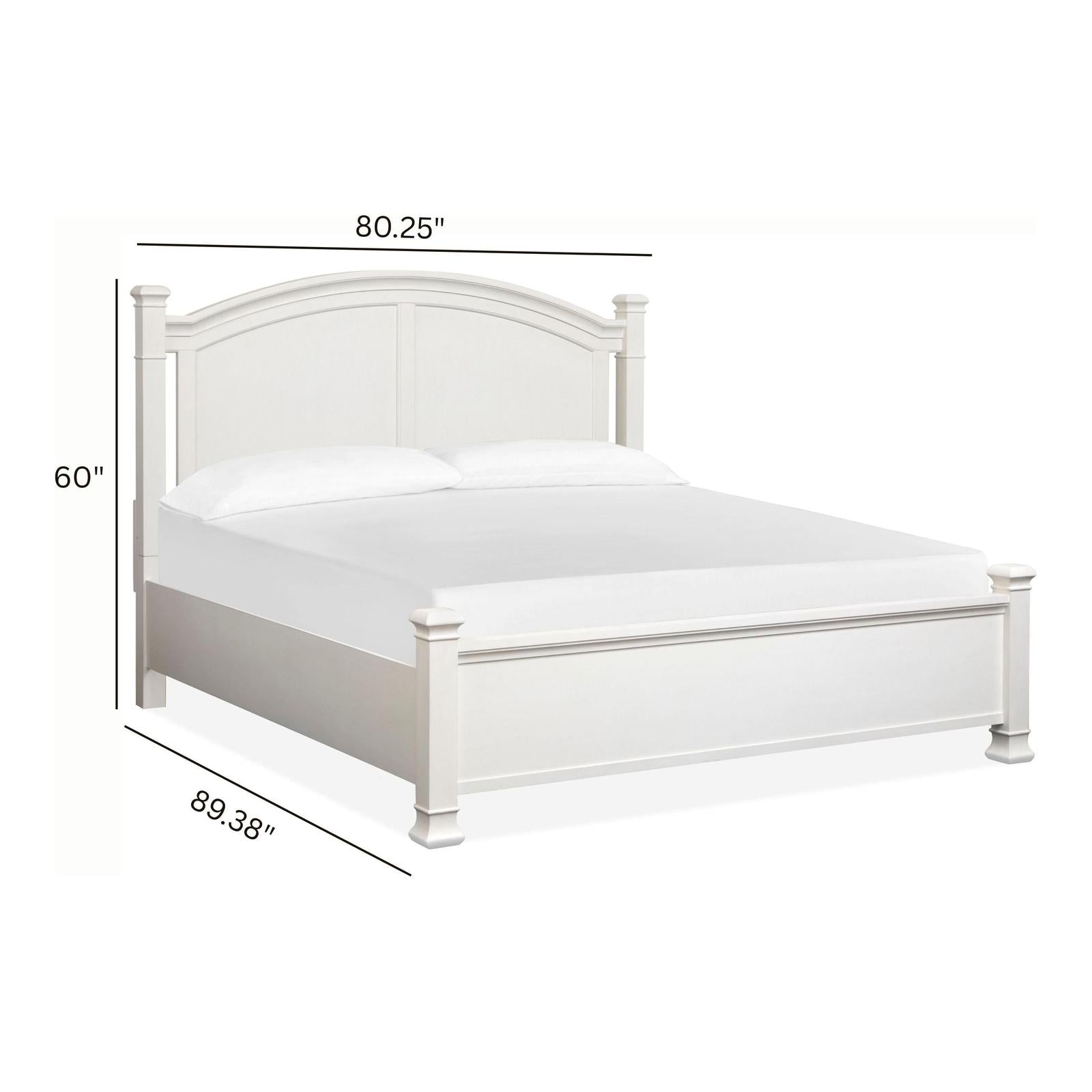 Magnussen Home Kingston Whisper White & Cerused Nutmeg Bed