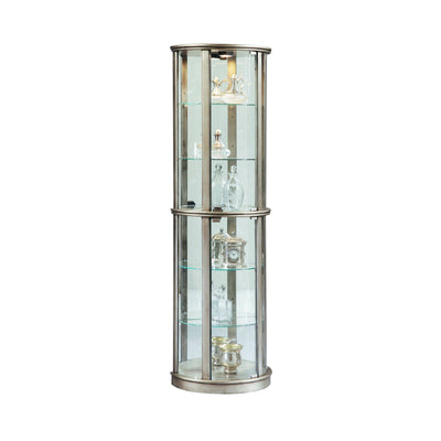 Pulaski Furniture PFC Curios Lighted Curio Half Round 5 Shelf Cabinet